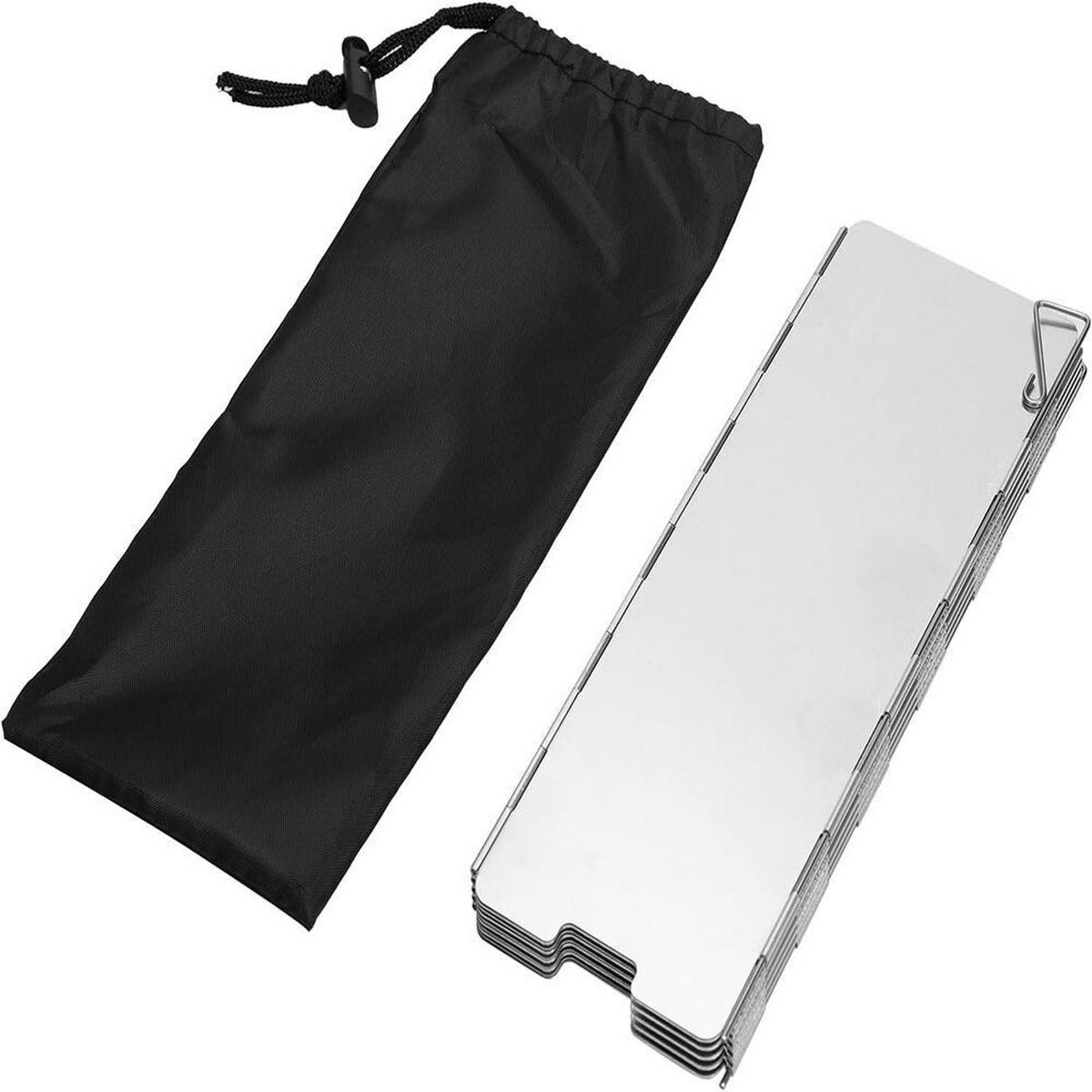 WINDSCHUTZ, Silber , 100 × 24 cm, Aluminiumlegierung - Silberfarben, Metall (24/1/100cm) - Authentics