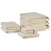 BADEHANDTUCH 9-teilig Beige Atiu - Beige, Textil (70/140cm) - Beliani
