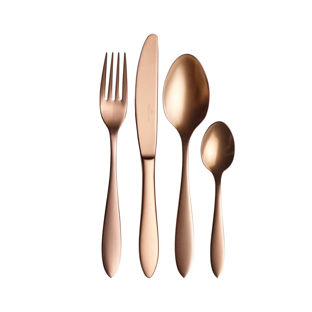 TAFELBESTECK Manufacture Cutlery gold 16er Set - Goldfarben, Metall - Villeroy & Boch