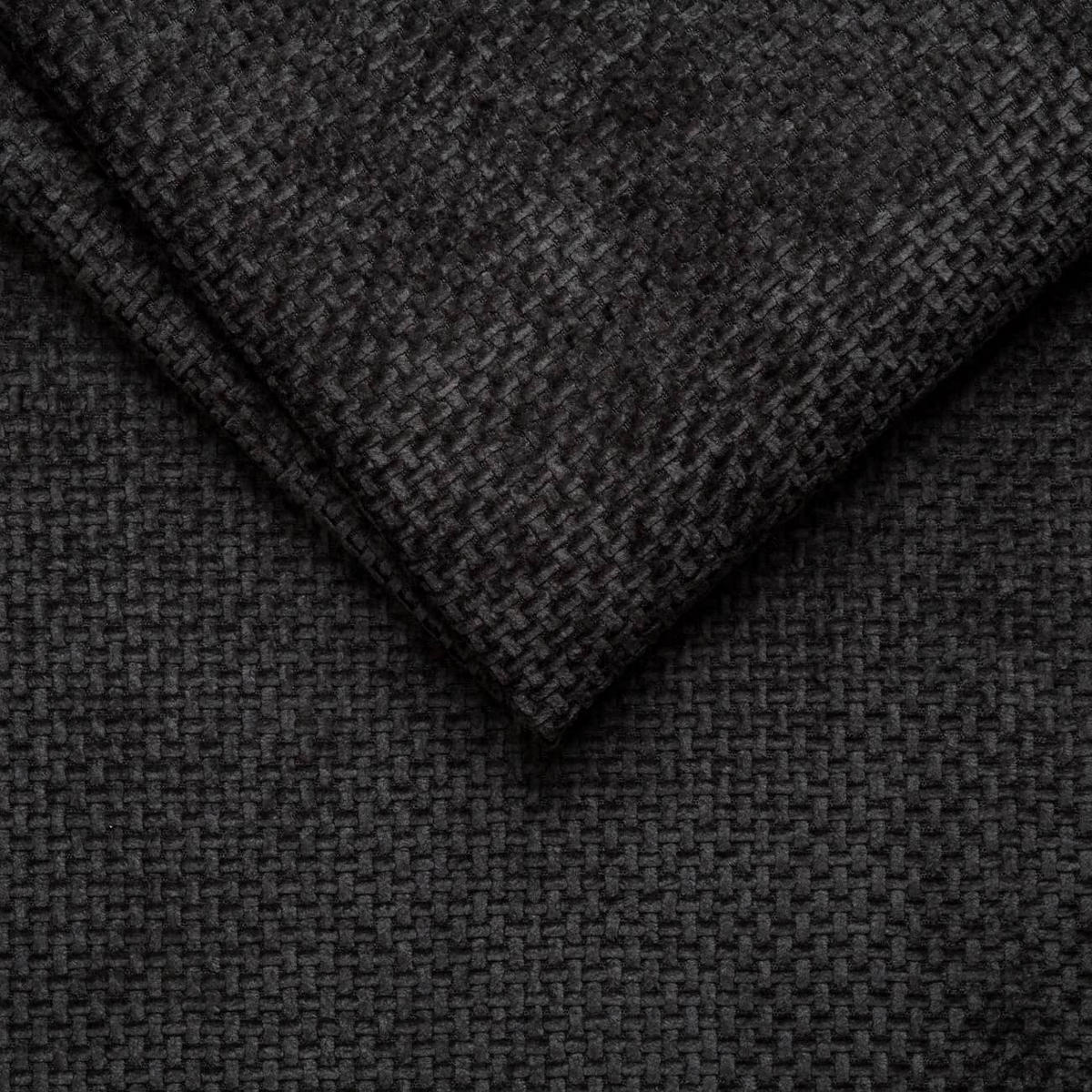 ECKSOFA mit verstellbaren Kopflehnen und Nosagfederung - Schwarz, Textil (339/285cm) - ed exciting design