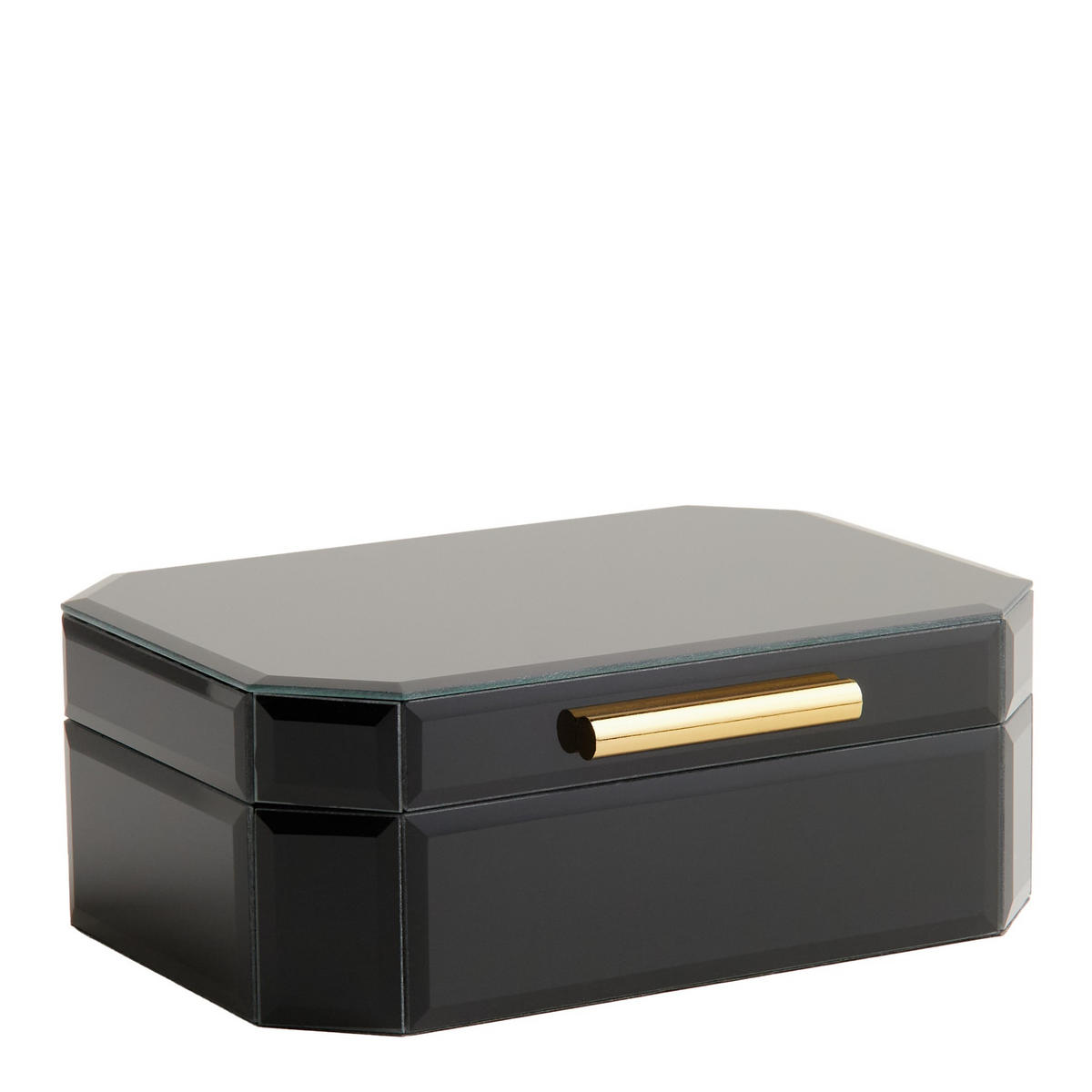 SCHMUCKKÄSTCHEN Skatola - Schwarz, Holzwerkstoff (21/8/15cm) - home&you