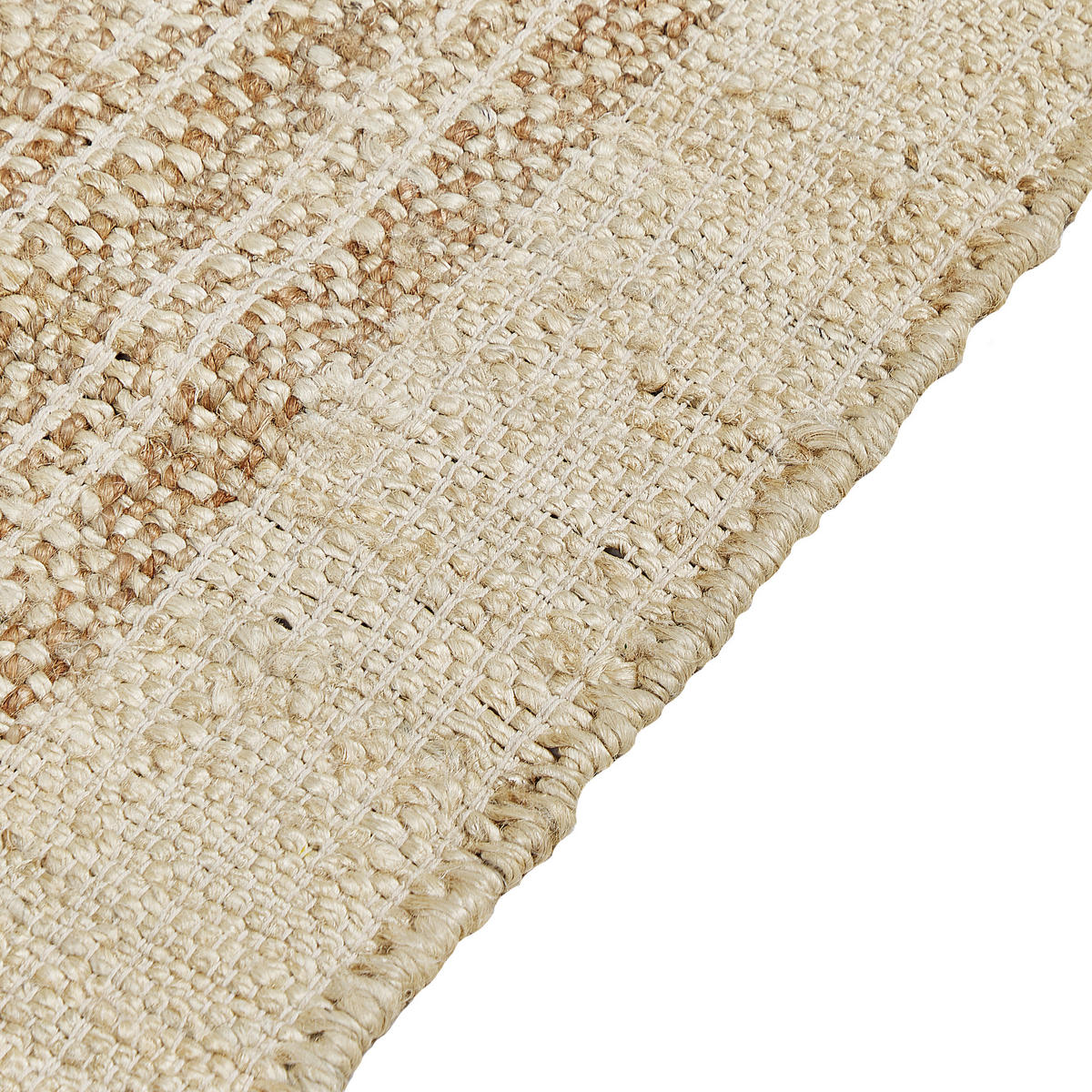 TEPPICH geflochten Ortaoba 200/140 cm - Beige, Naturmaterialen (140/200cm) - Beliani