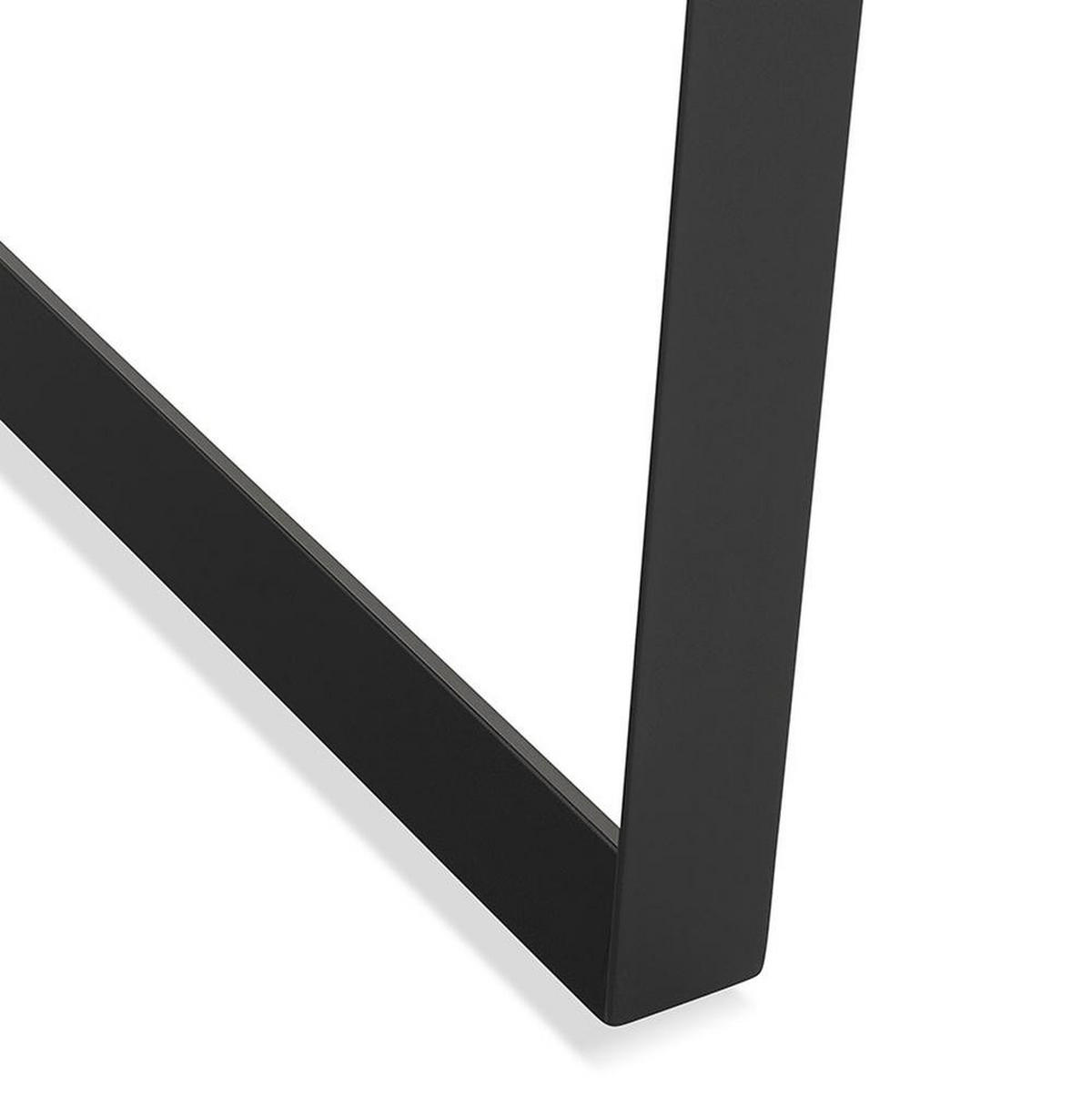 SCHREIBTISCH Quadratisch Groß Für Homeoffice XERAL, Schwarz 140x140x74 cm - Schwarz, Holzwerkstoff/Metall (140/140/74cm) - KADIMA DESIGN
