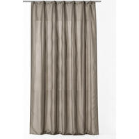 VORHANG Kräuselband 140/245 cm Taupe hell Wildseiden Optik - Graubraun, Textil (140/245cm) - TiborTex