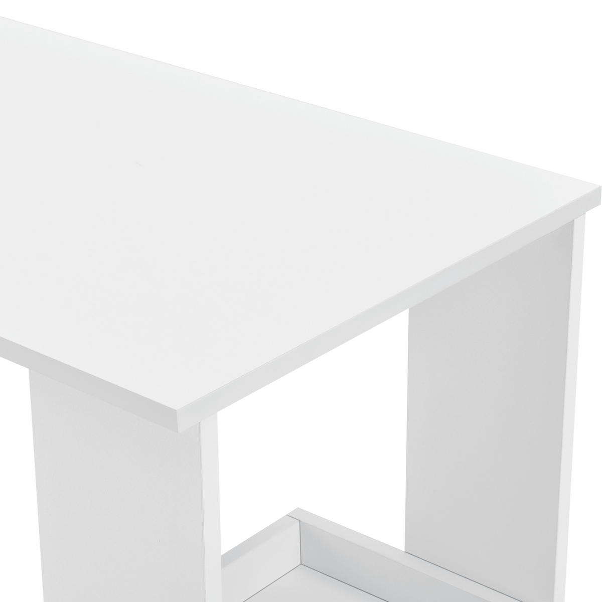 BARTISCH Sölvesborg - Weiß, Holzwerkstoff (120/106/45cm) - [en.casa]