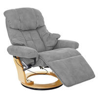 RELAXSESSEL 2 Hellgrau - Hellgrau, Textil (90/105/82cm) - MCA