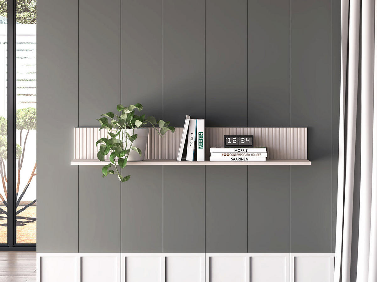 WANDREGAL – 120 cm – Dunea – Eichefarben - Eichefarben, Holzwerkstoff (120/18/20cm) - hi-markt