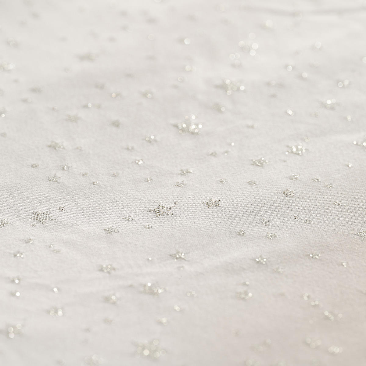 BETTWÄSCHE Jacquard NOLISO, 160x200 cm, Weiß, Winter Weihnachten Bettbezug, Weihnachtsdeko, Christmas, Weihnachtsmotiv - Weiß, Textil (160/200cm) - home&you