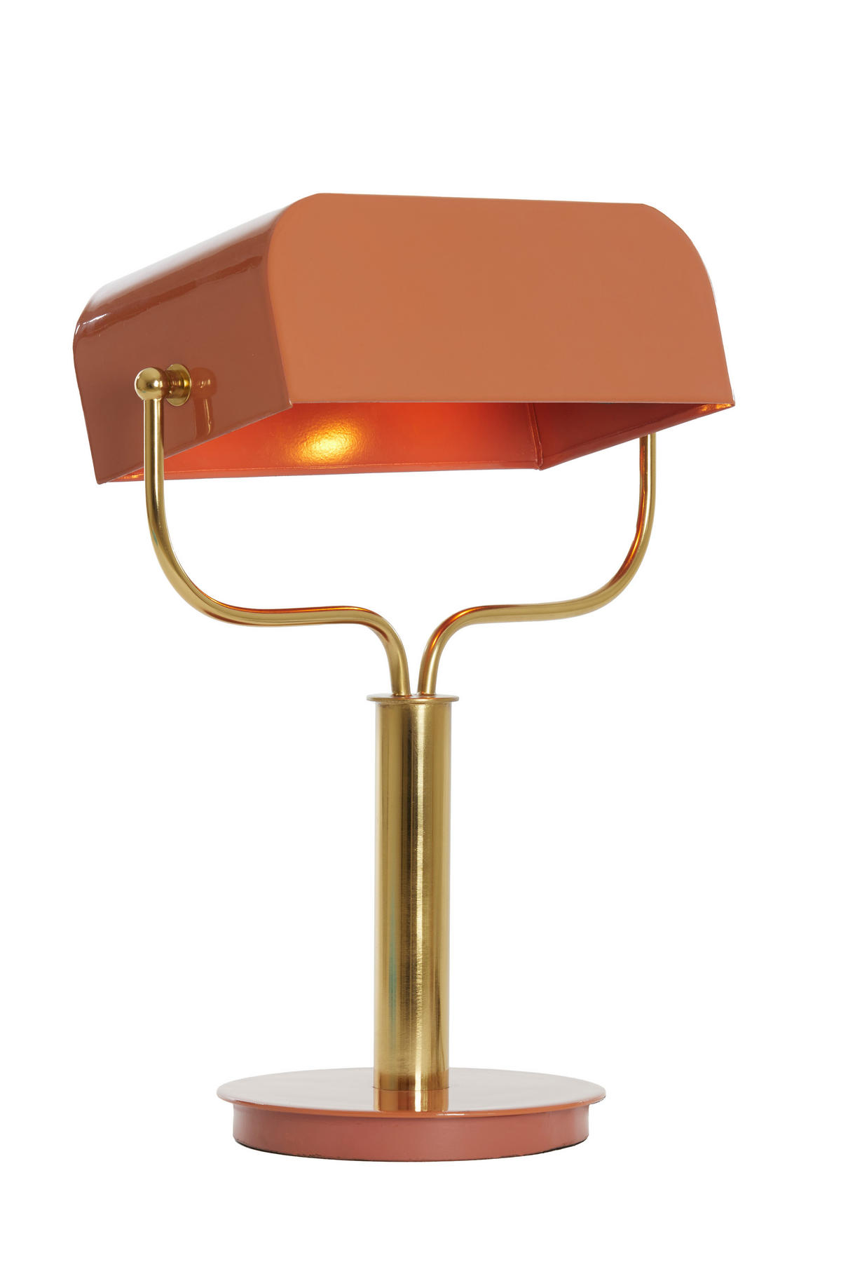 TISCHLAMPE Ayer Orange Ø37/43 cm - Orange, Metall (37/14/43cm) - Light & Living