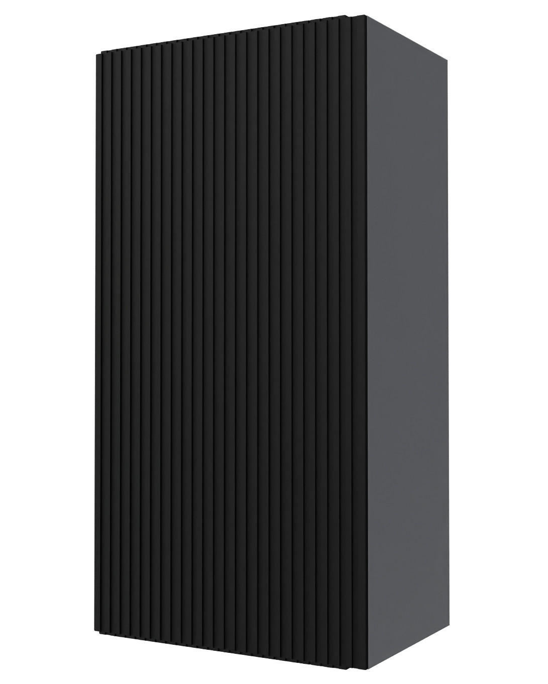 KÜCHENHÄNGESCHRANK Lamello W4/50 Schwarz Matt / Grau 50 / 32,5 / 96cm - Schwarz/Grau, Holz/Holzwerkstoff (50/96/32.5cm) - Feldmann-Wohnen