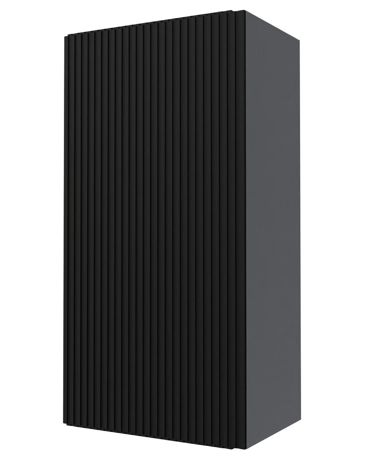 KÜCHENHÄNGESCHRANK Lamello W4/50 Schwarz Matt / Grau 50 / 32,5 / 96cm - Schwarz/Grau, Holz/Holzwerkstoff (50/96/32.5cm) - Feldmann-Wohnen