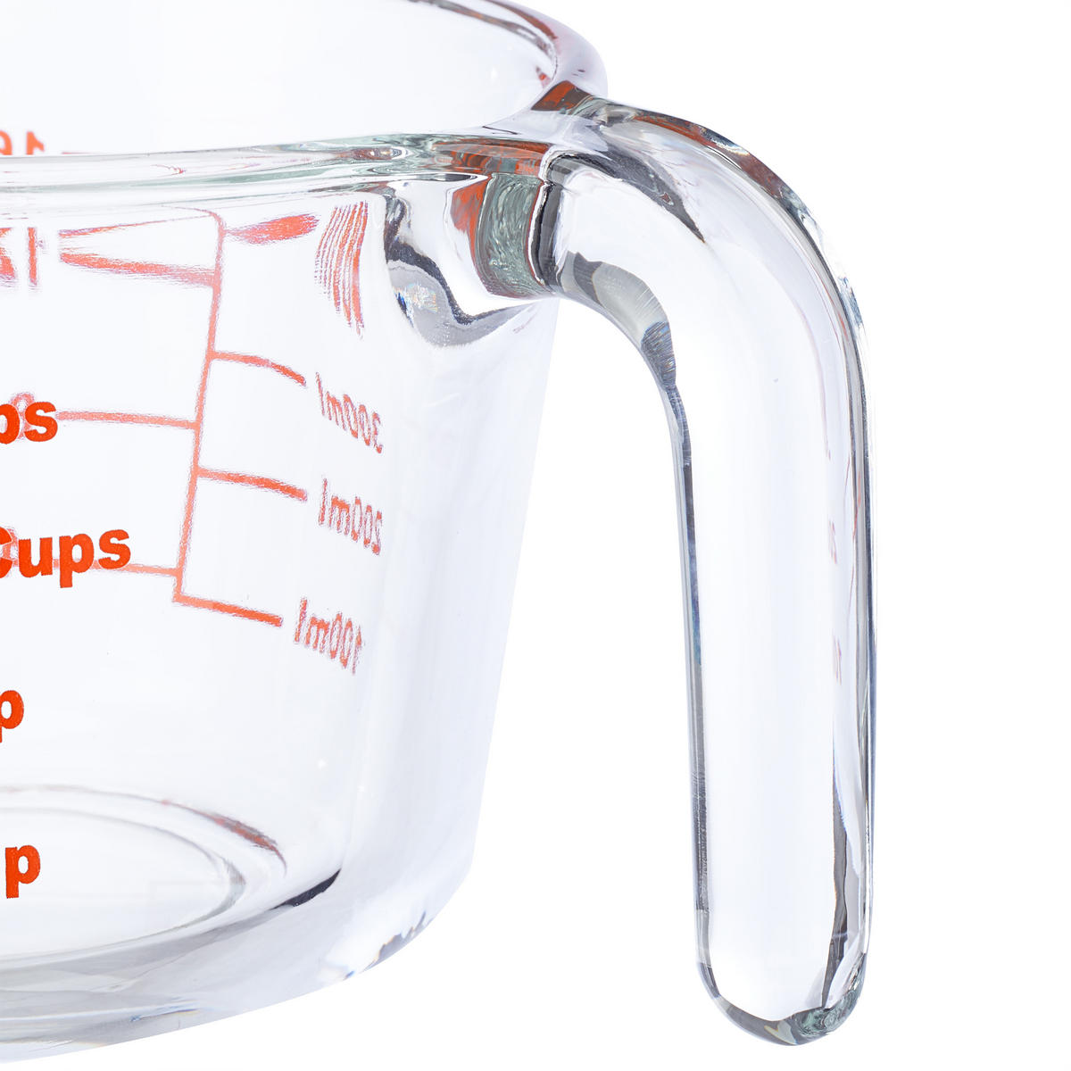 MESSBECHER - Transparent, Glas (0.5L) - Relaxdays