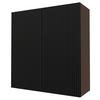 KÜCHENHÄNGESCHRANK Lamello W4/90 Schwarz Matt / Lava 90 / 32,5 / 96cm - Dunkelgrau/Schwarz, Holz/Holzwerkstoff (90/96/32.5cm) - Feldmann-Wohnen