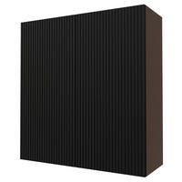 KÜCHENHÄNGESCHRANK Lamello W4/90 Schwarz Matt / Lava 90 / 32,5 / 96cm - Dunkelgrau/Schwarz, Holz/Holzwerkstoff (90/96/32.5cm) - Feldmann-Wohnen