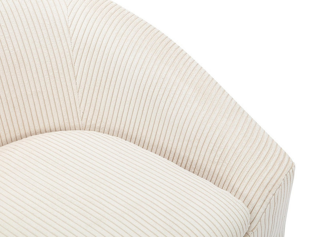 SOFA - 2 Personen - samt - cremefarben Ossana - Creme, Textil (137/74/74cm) - Vente-Unique