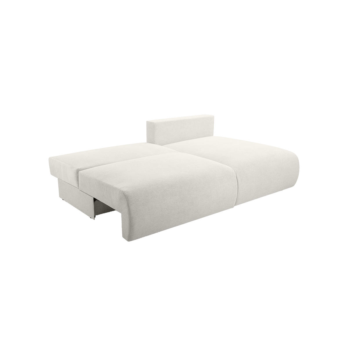 ECKSOFA Ripley mit Schlaffunktion, Wei� - Weiß, Textil (223/150cm) - Fedve