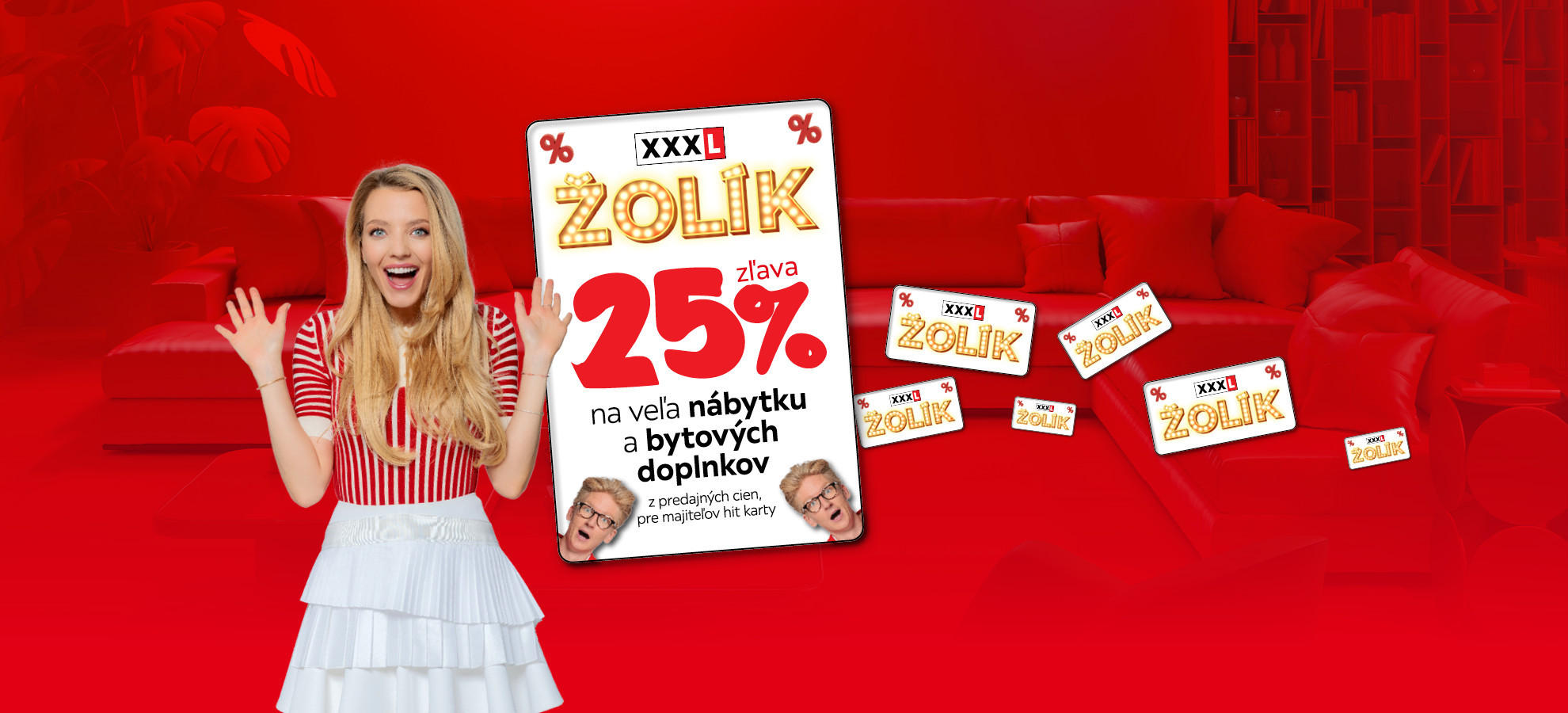 zľava 25 % takmer na celý nákup