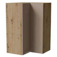 ECKHÄNGESCHRANK Brerra W14/60 Eiche Artisan / RAL 1019 graubeige Matt 60 / 60 / 96cm - Graubraun/Eiche Artisan, Holz/Holzwerkstoff (60/96/60cm) - Feldmann-Wohnen