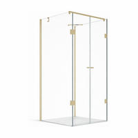 DUSCHKABINE Emma 90x100x90x180cm U-Form+DT- Weiß - Weiß, Glas (90/100/180cm) -  Glaswerk Westfalen