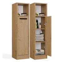 BADEZIMMERSCHRANK Iva - Eiche Wotan, Holzwerkstoff (25.5/102/24cm) - kommodly