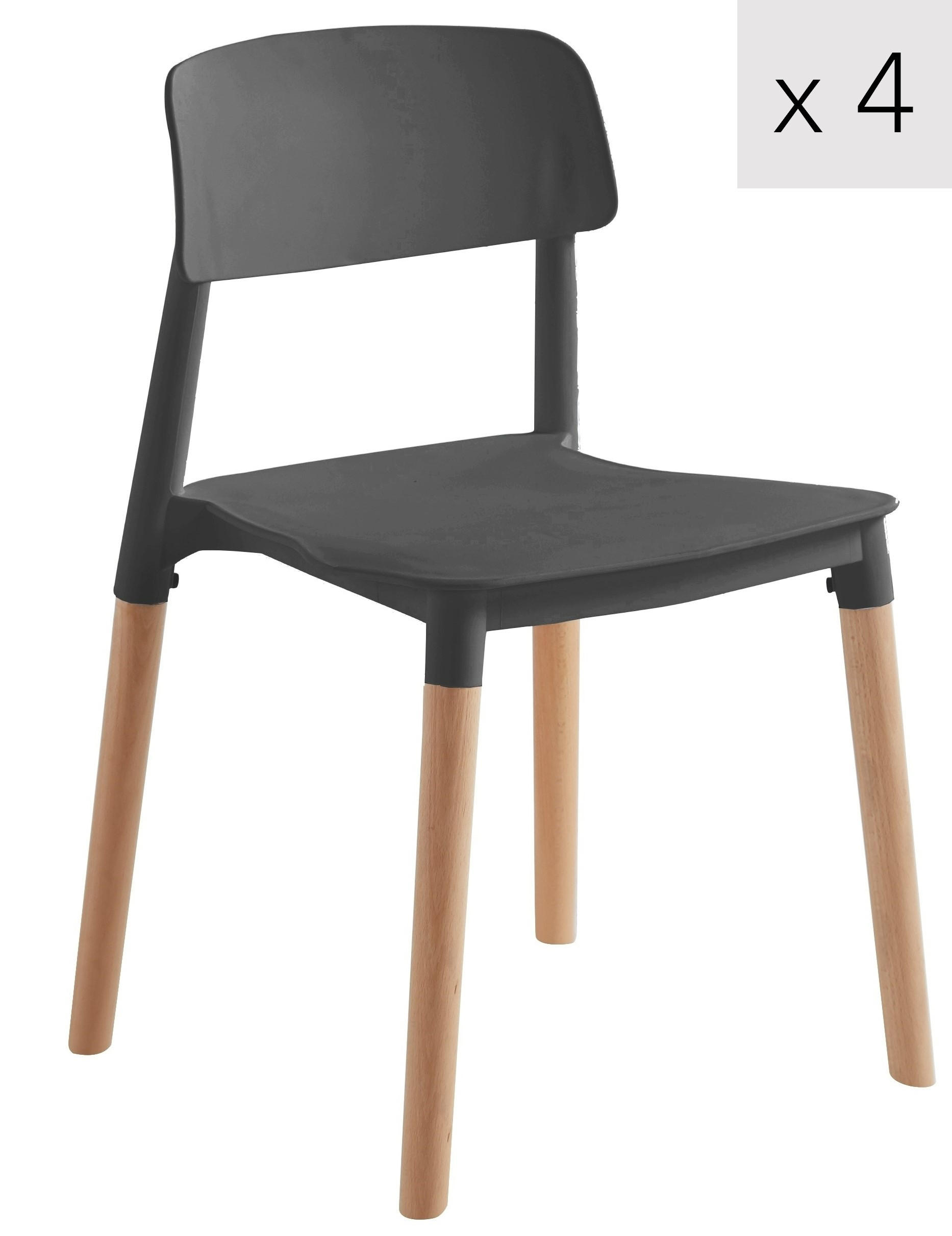 Nordlys Stuhl Schwarz 45x75x46 cm