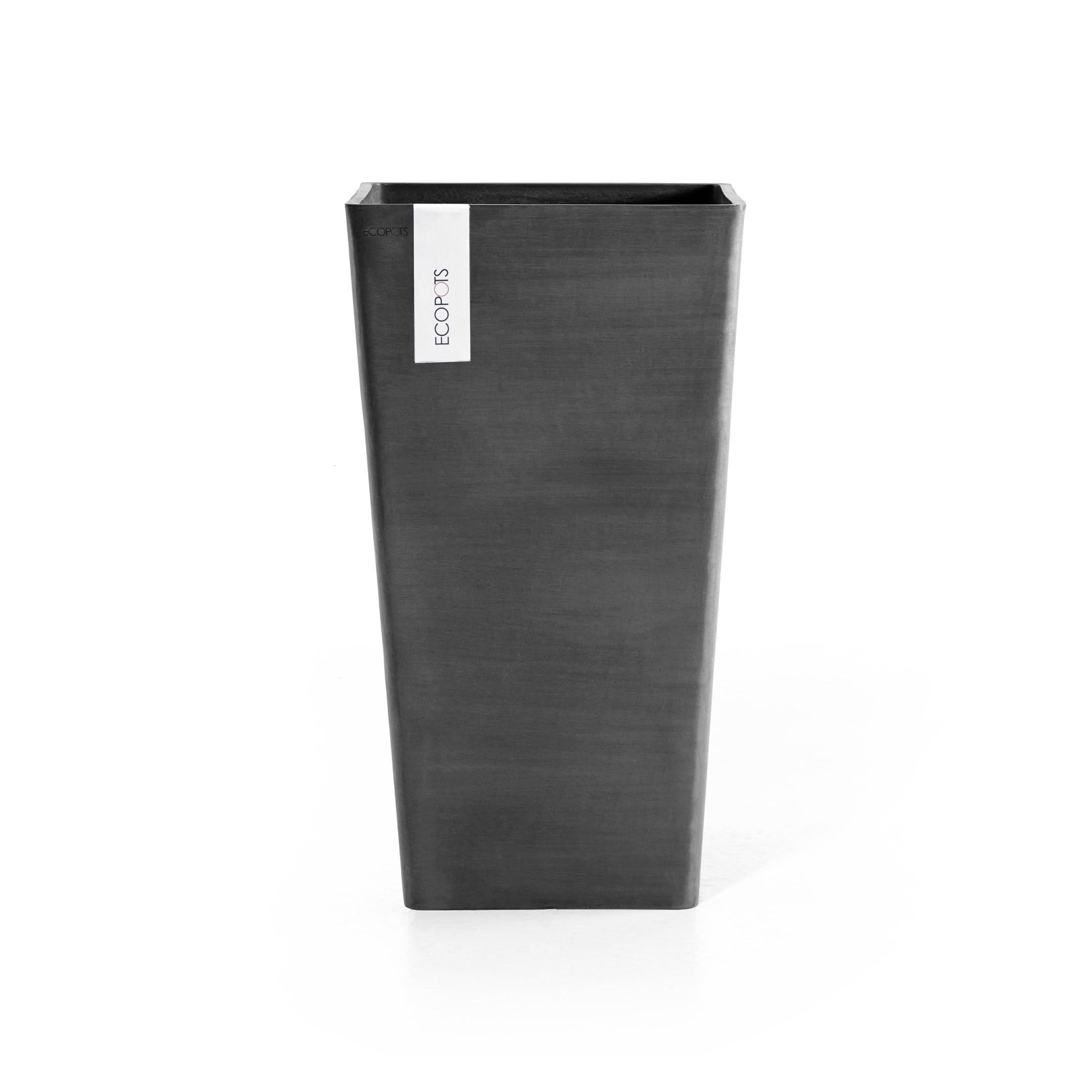 Ecopots Blumentopf Dunkelgrau 56.5 cm