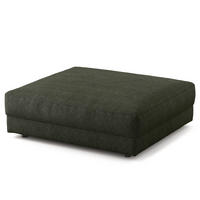 POLSTERHOCKER - Schwarz/Grau, Kunststoff/Textil (105/38/117cm) - home24