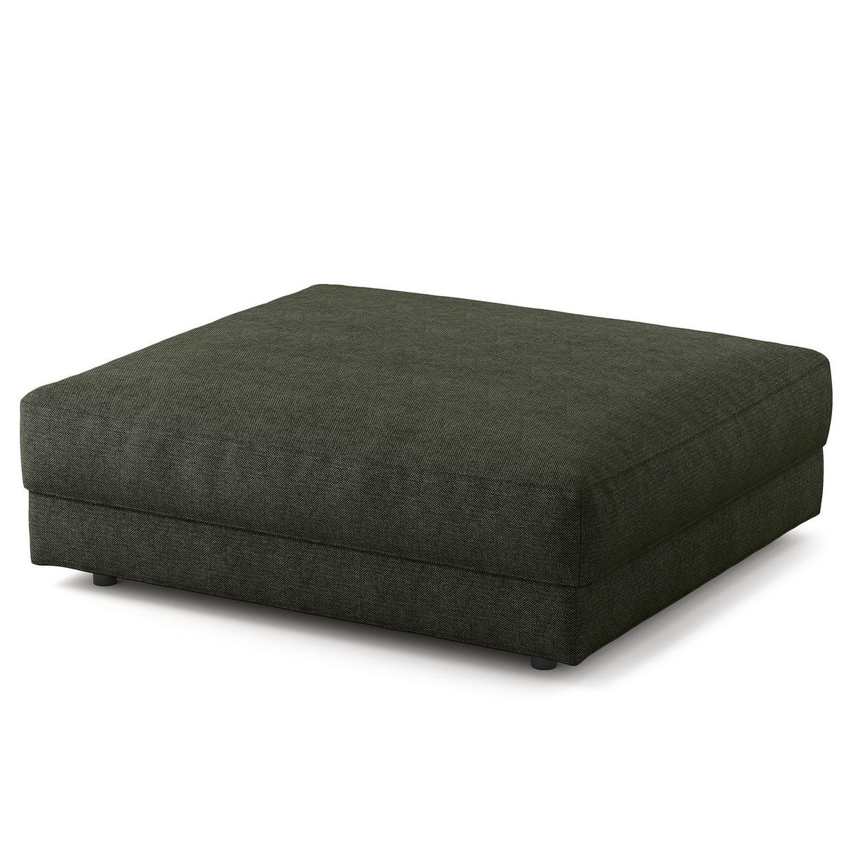 POLSTERHOCKER - Schwarz/Grau, Kunststoff/Textil (105/38/117cm) - home24