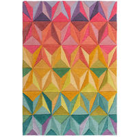 WOLLTEPPICH Mosaikmuster Bunt, handgetuftet DERWENT TILLY, Multi 160x230 cm - Multicolor, Textil (160/230cm) - KADIMA DESIGN