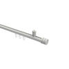 INNENLAUF-GARDINENSTANGEN-SET Sonius Estana 100 cm, 1-läufig, 20 mm Ø Weiß - Weiß, Metall (100cm) - INTERDECO