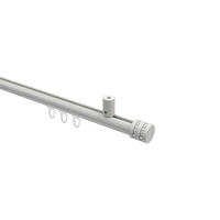 INNENLAUF-GARDINENSTANGEN-SET Sonius Estana 160 cm, 1-läufig, 20 mm Ø Weiß - Weiß, Metall (160cm) - INTERDECO