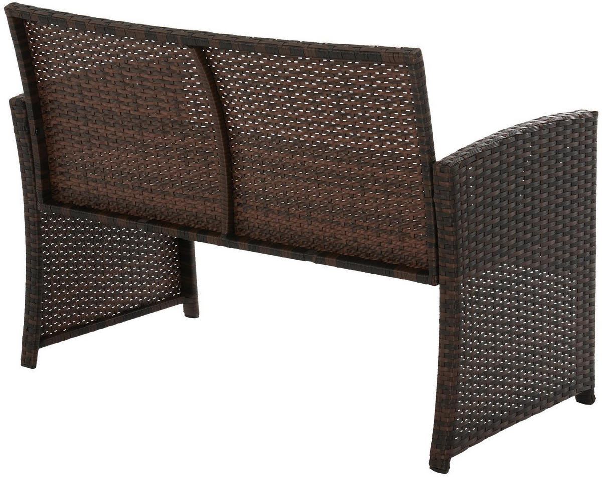 GARTENSITZGRUPPE Metall Braun (4-teilig) - Braun, Metall - CLP