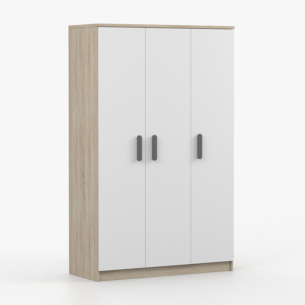 imoebel24 Kleiderschrank Sonoma Eiche 120x194x50 cm