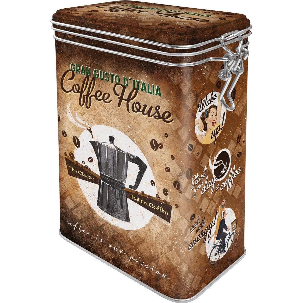 AROMADOSE Coffee & Chocolate Coffee House - Multicolor, Metall (11/17.5/7.5cm) - Nostalgic-Art