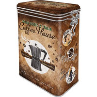 AROMADOSE Coffee & Chocolate Coffee House - Multicolor, Metall (11/17.5/7.5cm) - Nostalgic-Art