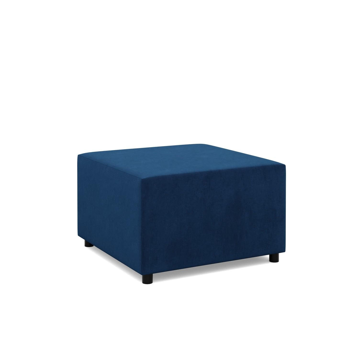 SITZPOUF 70 X 70 NEO, Dunkelblau - Dunkelblau, Textil (71/40/71cm)