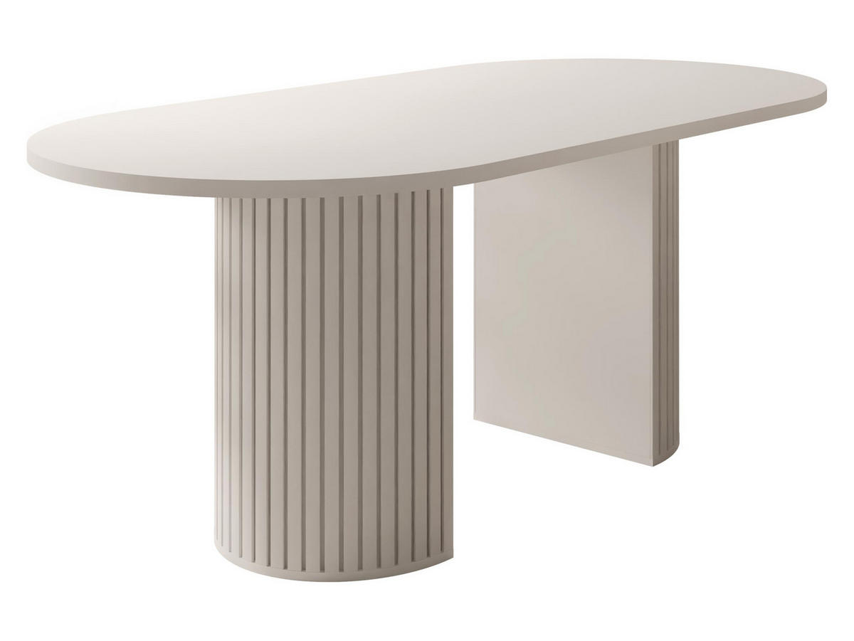 ESSTISCH Wotkon - Sandfarben, Holzwerkstoff (90/185/75cm) - MIRJAN24