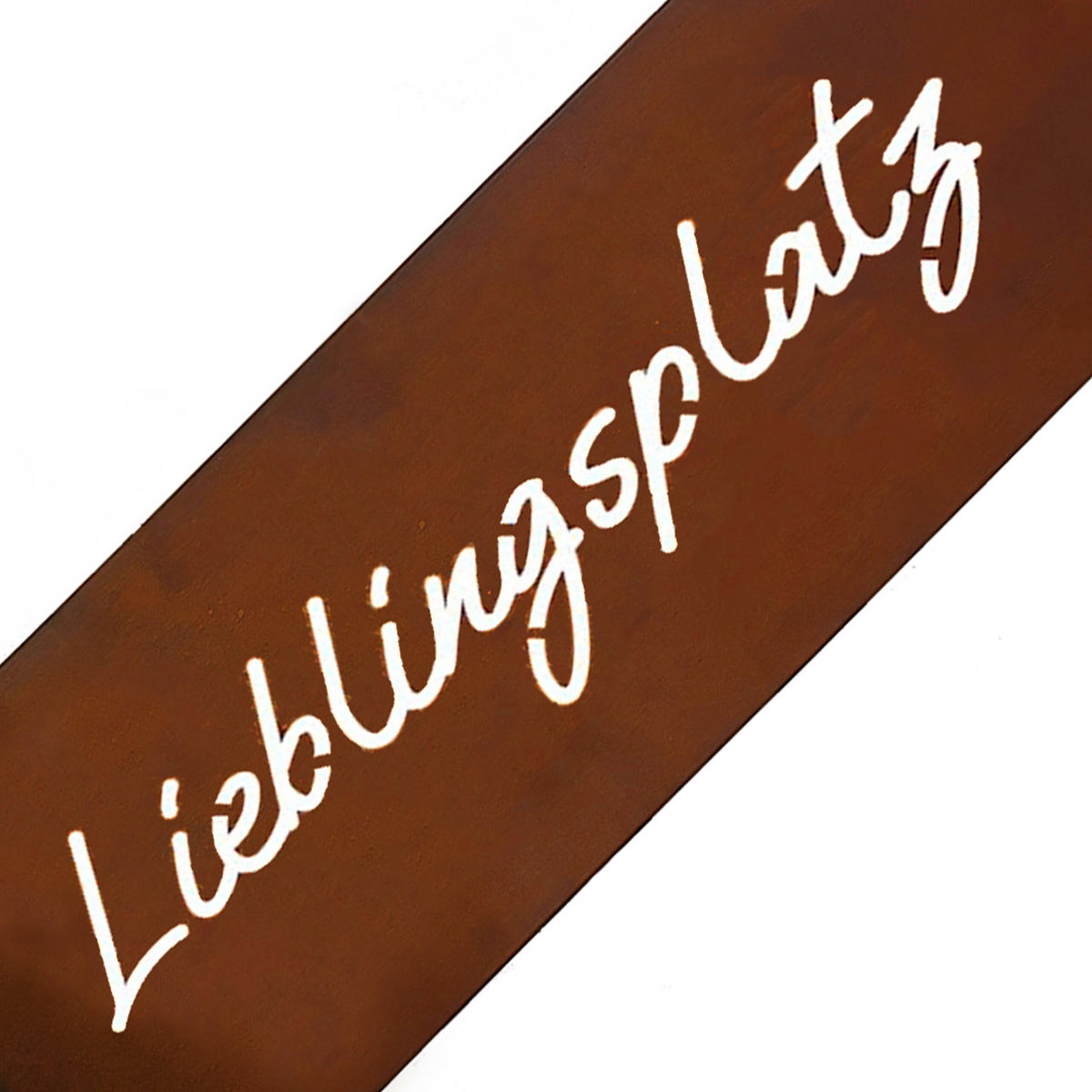 EDELROST-GARTENDEKO - Braun, Metall (1.5cm) - Relaxdays