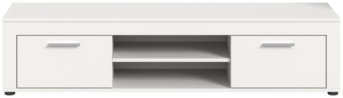LOWBOARD JAM (B/H/T: ca. 160/37/40 cm) in weiß/weiß - Weiß, Holzwerkstoff (160/37/40cm)