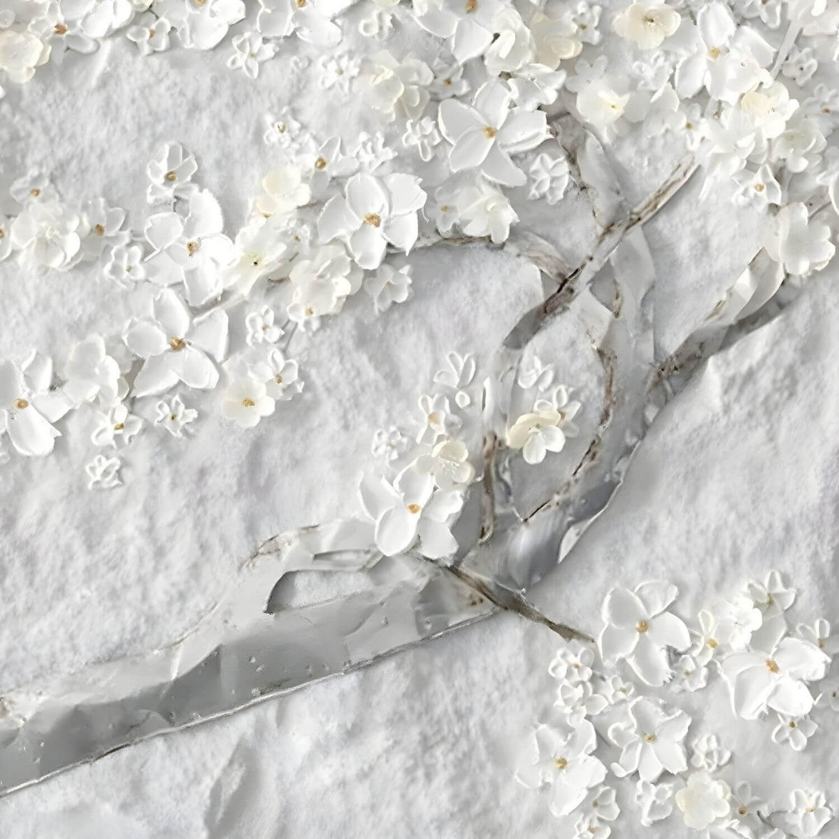 ACRYLBILD HANDGEMALT 90/60 cm - Gelb/Weiß, Holz/Textil (90/60cm) - KUNSTLOFT