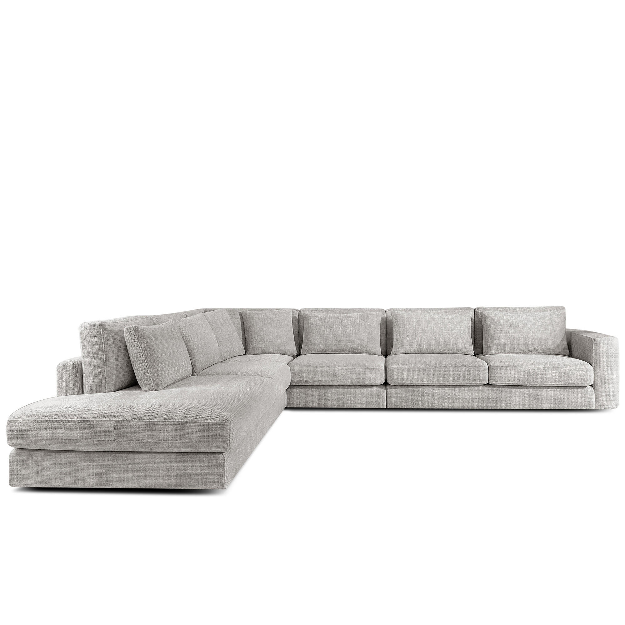 Konsimo® Ecksofa Hellgrau 377x328 cm