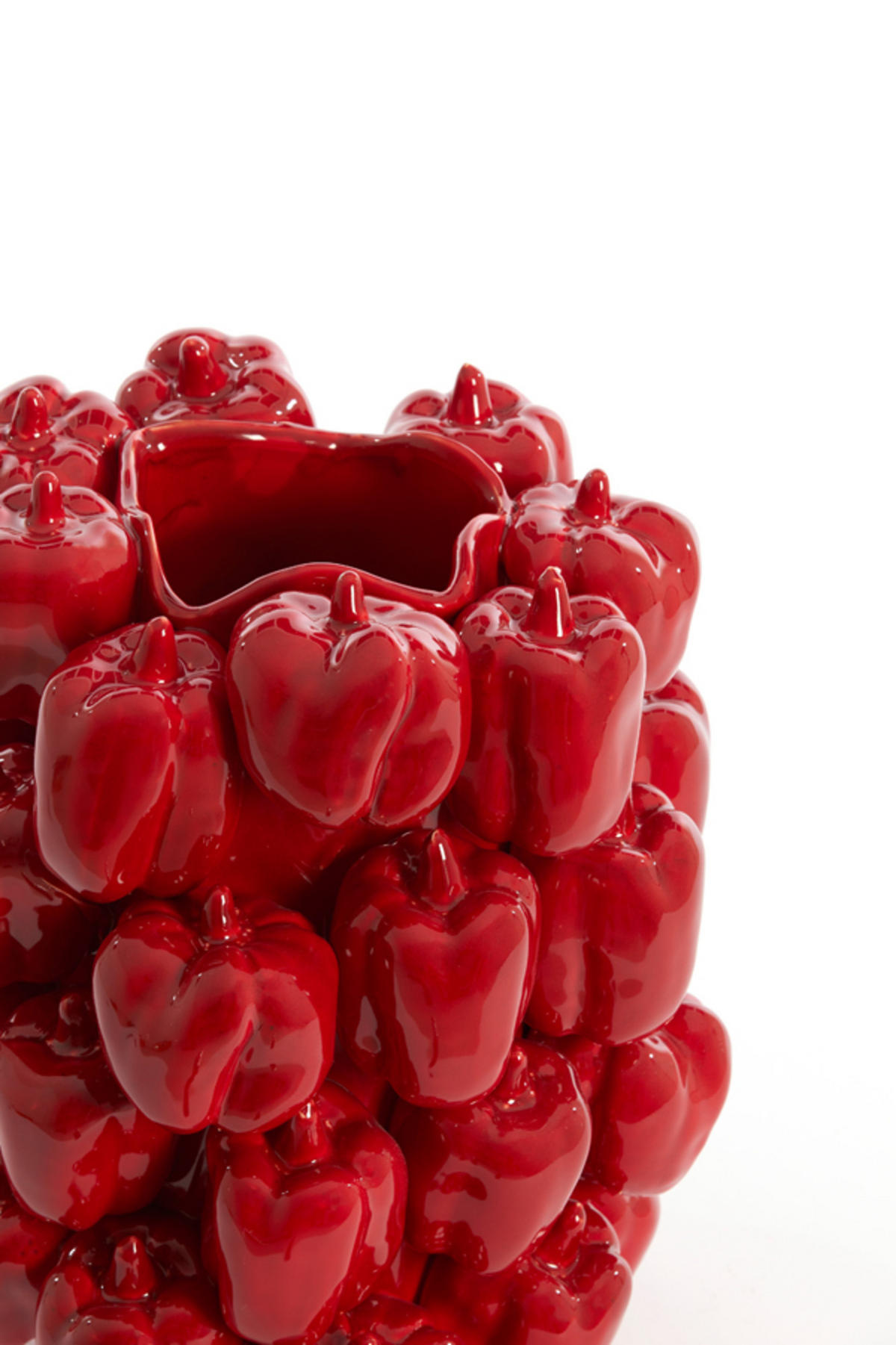 VASE Paprika Rot Ø23,5/32,5 cm - Rot, Keramik (32.5cm) - Light & Living