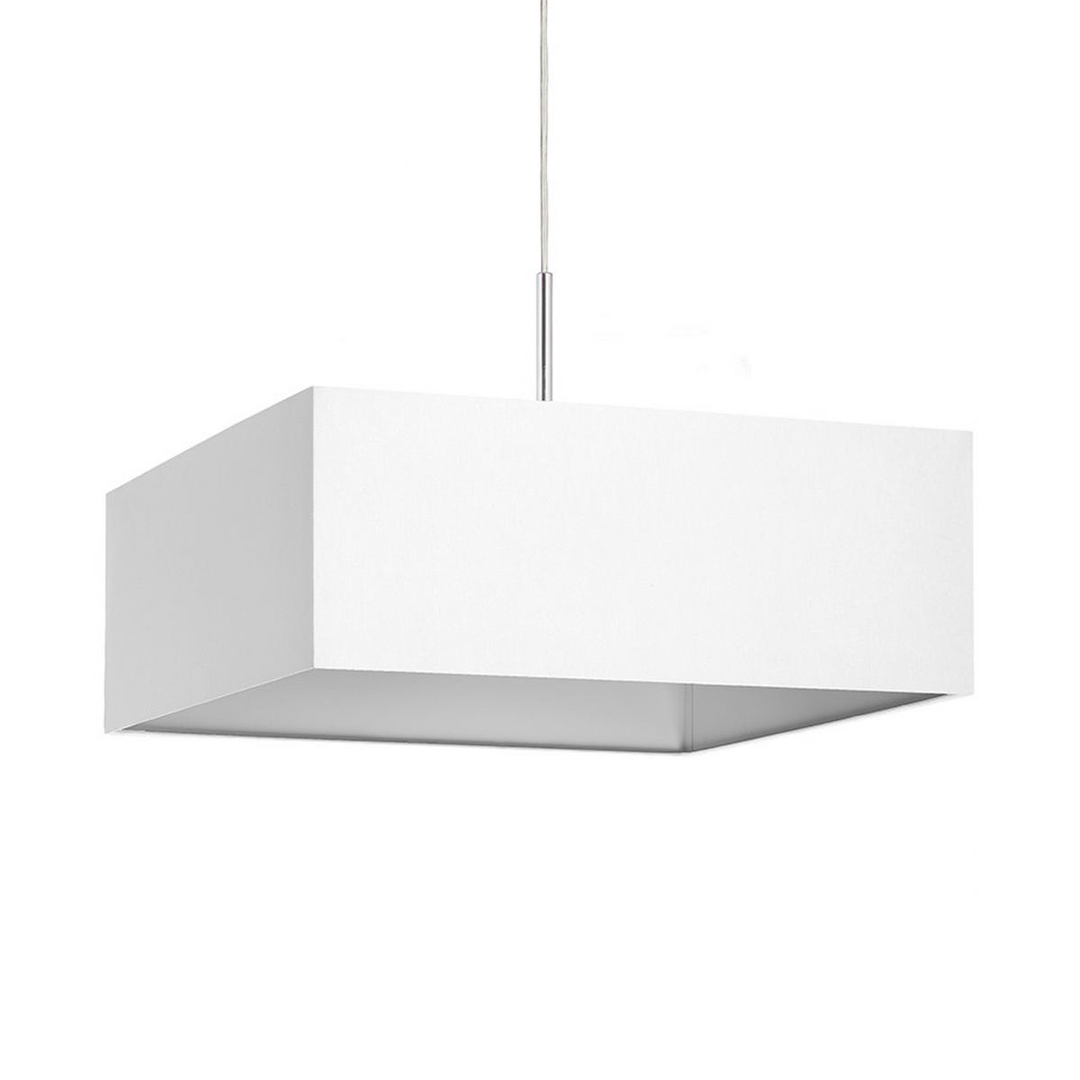 LEUCHTE TEMPO Polycotton weiß 23 W - Weiß, Textil (50/50/19cm) - Rendl