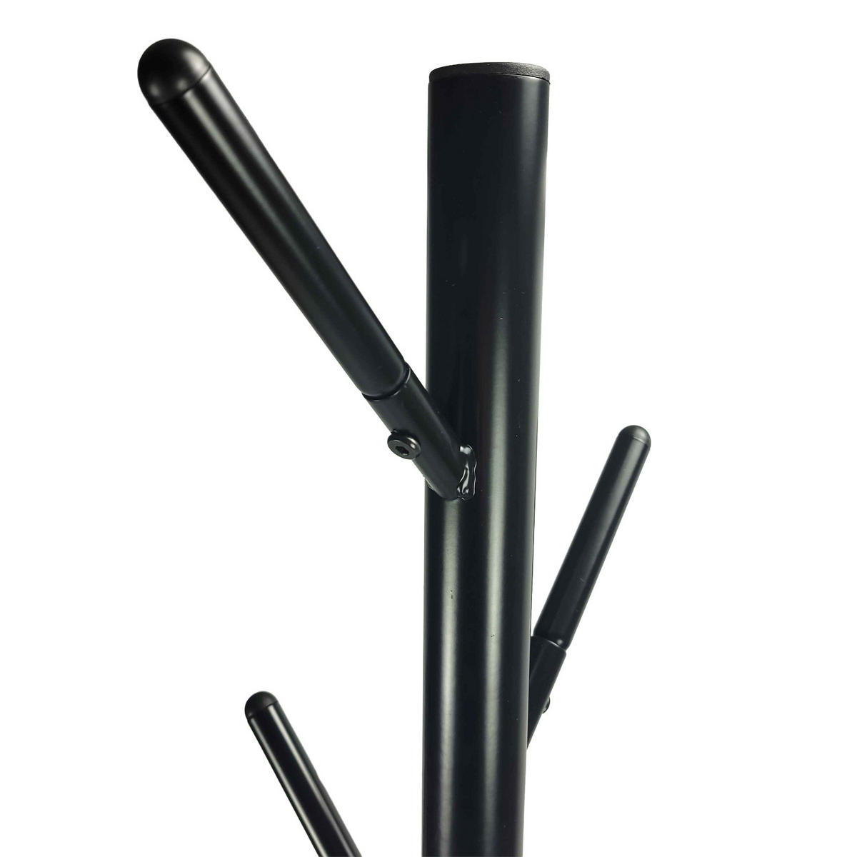 GARDEROBENSTÄNDER Metall schwarz stabil stehend 47x47x175 cm - Schwarz, Metall (47/175/47cm) - Begryf