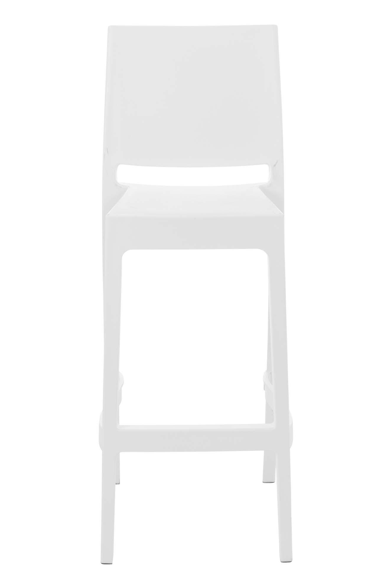 BARHOCKER MIAMI Weiß Kunststoff - Weiß, Kunststoff (45/105/51cm) - DELUKE