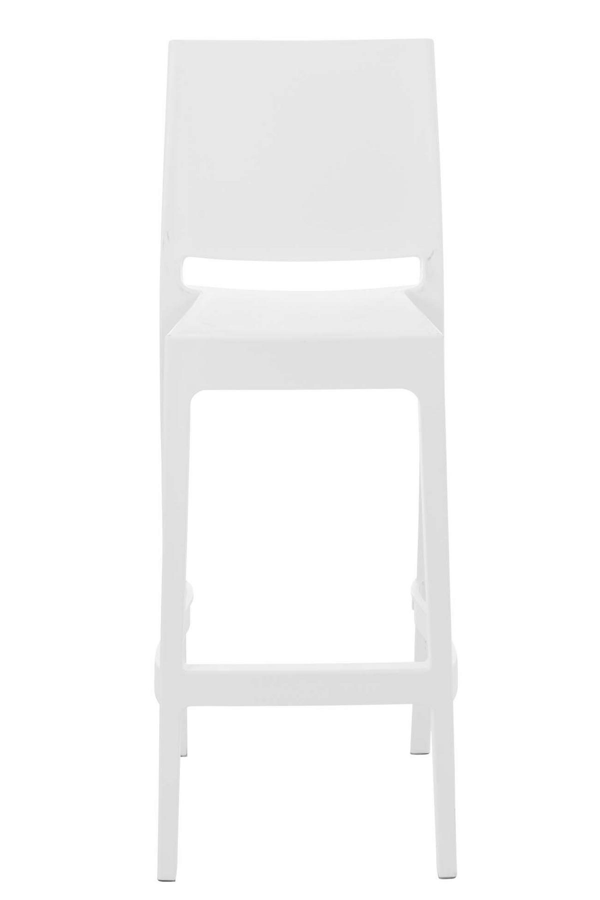 BARHOCKER MIAMI Weiß Kunststoff - Weiß, Kunststoff (45/105/51cm) - DELUKE