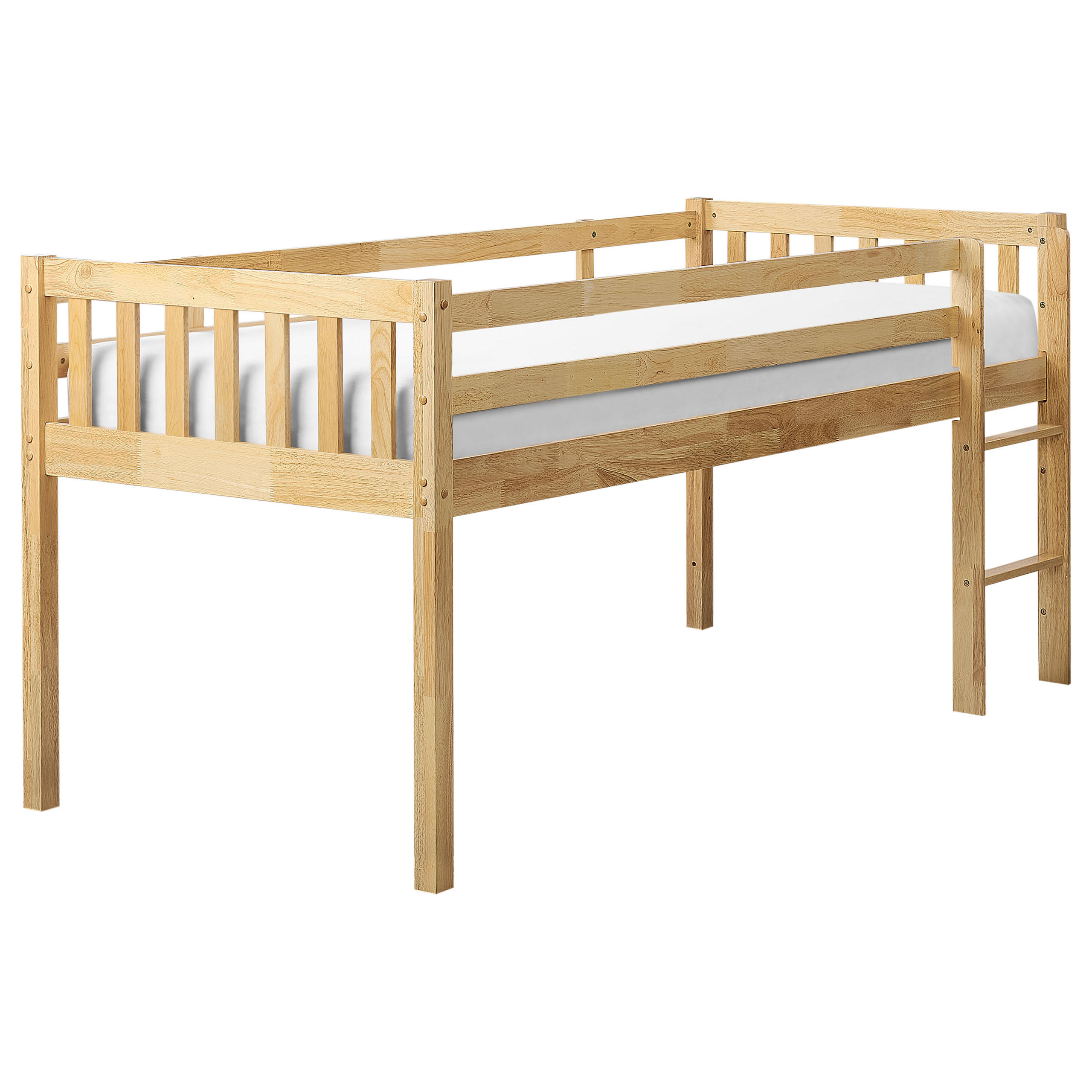 HALBHOCHBETT 90x200 cm Heller Holzfarbton Peipin - Hellbraun, Holz (90/200cm) - Beliani