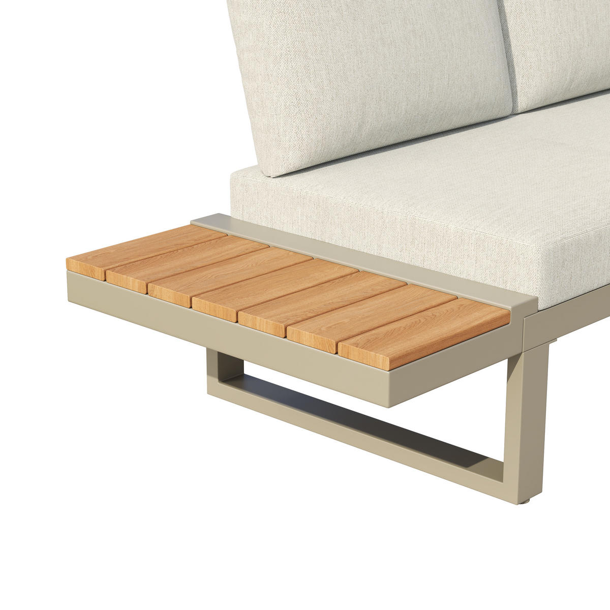 GARTENMÖBELSET Flex Beige - Beige, Metall - ComfortXL