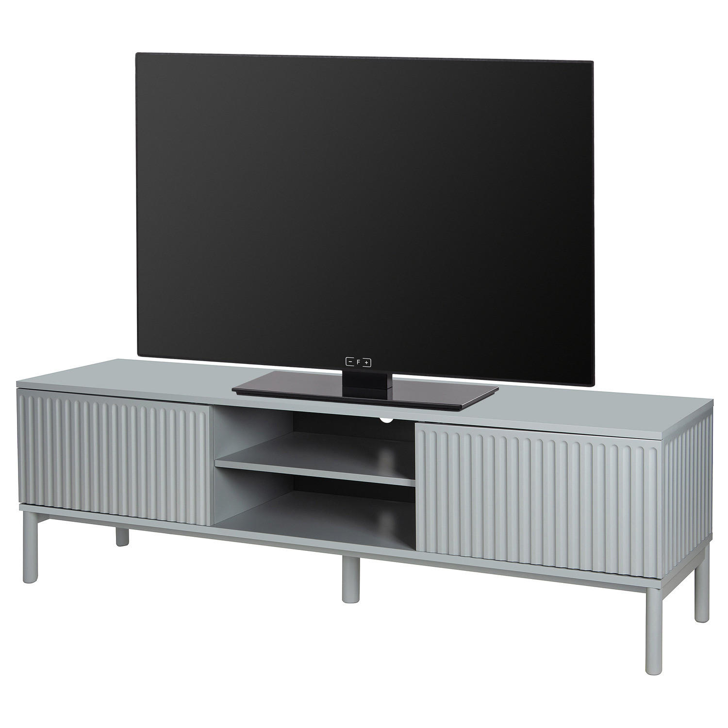 TV-LOWBOARD - Hellgrau, Holz/Holzwerkstoff (180/55/40cm) - home24