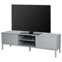 TV-LOWBOARD - Hellgrau, Holz/Holzwerkstoff (180/55/40cm) - home24
